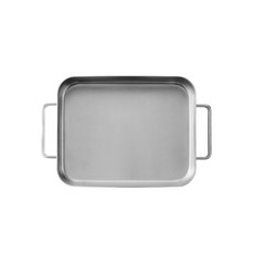 CASA MUUTTI IH感應爐適用 雙耳3層不鏽鋼烤盤, 42.2 x 26.2 x 6.3 厘米, 1個