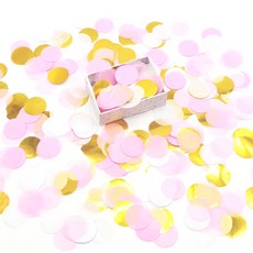 파티 컨페티 데코레이션 종이꽃 60g, 핑크골드, 1개