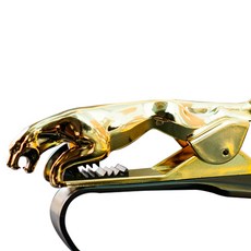 Jaguar汽車儀錶板360度旋轉手機支架, 金黃色, 1個