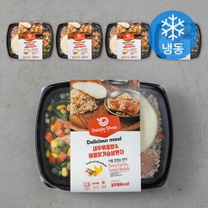 다즐샵 맛있는 새우볶음밥과 해물닭가슴살완자 도시락 (냉동), 250g, 5개