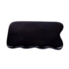 MEO 水牛角雙面波浪方形按摩刮痧板, 1個, 單一顏色