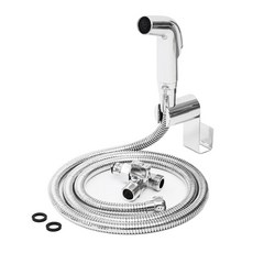 Nature Living 鋼製軟管式馬桶花灑浴室清洗器組, 1套