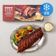 딥치즈 폭립 매콤 바베큐맛 (냉동), 420g, 1팩