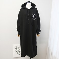 iyaan 孕婦加絨長袖連帽連身裙