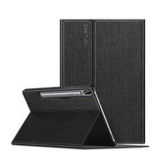 VISBYH S Pen收納書本式立架平板電腦保護殼, 黑色