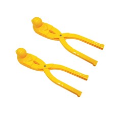 鴨子造型雪夾 2入, 黃色, 198g, 2個