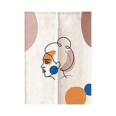 빈테리어 페이스 컨투어 드로잉 파티션 커튼 홈인테리어/싱글하우스 반품 최저가 2,650원