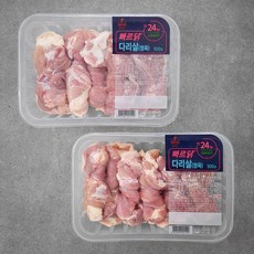 마니커 빠르닭 다리살 정육 (냉장), 500g, 2팩
