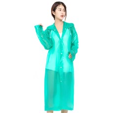 코쿼드 어른 캠핑용 등산용 여행용 레인코트 I14, 그린, 1개