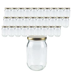 玻璃瓶高型金H-580g, 40入