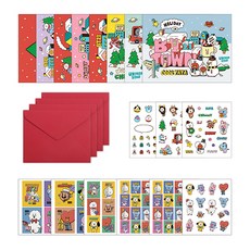 monopoly 明信片套組 OWN + 復古貼紙 6p, 混色, 1套