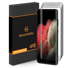 SINJIMORU 3D曲面滿版手機螢幕保護貼 4入, 1組