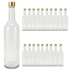 普通玻璃瓶金蓋, 750毫升, 15入
