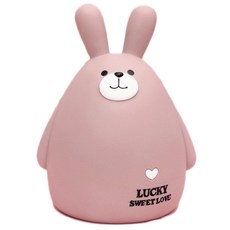 JHCompany圓點兔子存錢筒 L, 棕色的, 1個