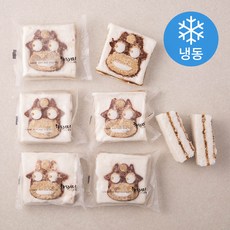 착한떡 달콤한 소모양 설기 (냉동), 90g, 6개