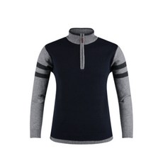 파크타운 남성용 배색 반집업 니트 골프 셔츠 RM20W458