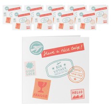 旅行故事卡, 混合顏色, 10個