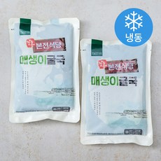 테이스티나인 매생이굴국 (냉동), 500g, 2개