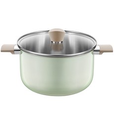 Casabeni 電磁爐陶瓷不鏽鋼湯鍋, 26cm, 混合色