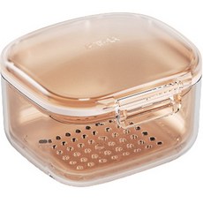 假牙收納盒, 1個, 橘子