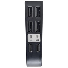PGTECH PS5 SLIM主機 專用USB擴展器 六合一HUB, 1個, GP-524, 黑色
