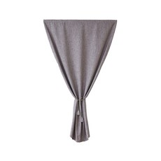 Make Great 黏貼式魔鬼氈窗簾素色遮光, 灰色