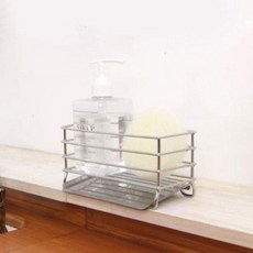 Yirang不鏽鋼立式按壓瓶 洗碗精架+接水盤+補充瓶+貼紙 2種, 銀, 1套