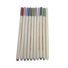 Angel House 金屬書法軟毛筆 10種, 混合色, 1套