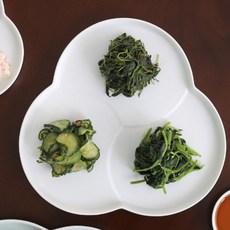 三葉草造型大餐盤 24*24*2cm, 白色, 1個