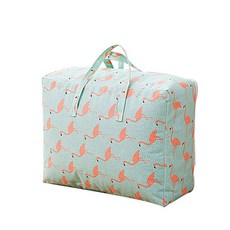 더플로우컴퍼니 휴대하기 좋은 접이식 이불 보관함 가방 플라밍고B 60 x 40 x 24 cm, 1개입, 1개