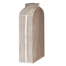 The Flow Company 網格圖案整潔的衣架罩棕色 M, 1個, 1件
