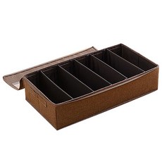 The Flow Company 折疊防水無紡布鞋收納盒棕色, 1個