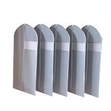 The Flow Company 現代圖案衣物防水套 灰色 60 x 90 cm, 5個, 1入