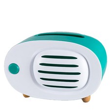 JHCompany 極簡收音機造型面紙盒, 綠色, 1個