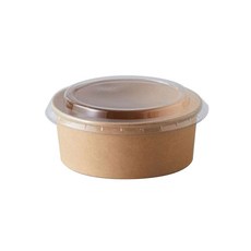 The Damda無花紋牛皮紙容器 1300ml, 50入, 1個