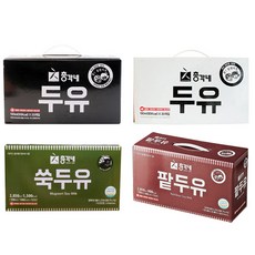 Chonggakne 黑豆豆漿 190ml*20入+無糖豆漿 190ml*20入+紅豆豆漿 190ml*15入+艾草豆漿 190ml*15入, 1套