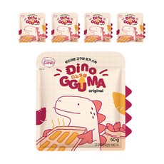 ORGANIC DiNO 地瓜手指餅乾, 50g, 5包