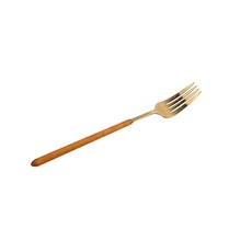 Maison漆器煙燻餐具茶叉, 黃金, 1個