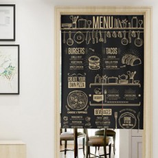 Vinterior 烹飪廚房隔間門簾 雙開式, TYPE 14