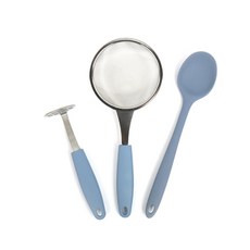 2deco 極簡嬰兒副食品準備套組, 藍色, 1套