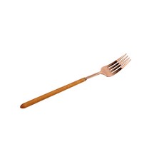 메종 옻칠 스모키 커트러리 티 포크, 로즈골드, 1개