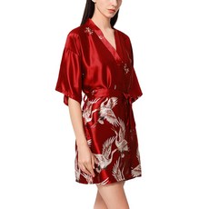 高級絲質短版浴袍 L, TYPE01, 1個