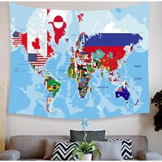 布質掛布, 彩色世界地圖