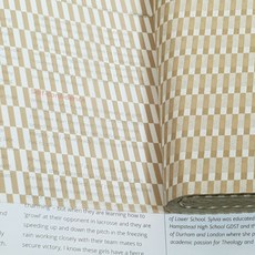 데코박스 습자지 2절 200매입, 격자 모카, 1세트