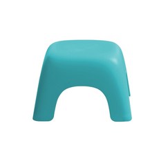 防滑浴室凳 低款, 1個, 藍色