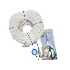 藤編工藝材料 高級藤條 2mm 250g + 剪刀 + 錐子 + 捲尺, 混合顏色(剪刀, 錐子), 隨機出貨(捲尺), 1套