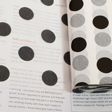 데코박스 습자지 2절 200매입, 도트 검정, 1세트