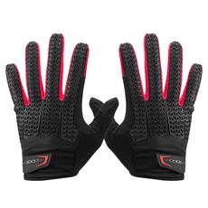 락브로스 충격방지 SBR패드 자전거장갑 S169-1, 블랙 + 레드