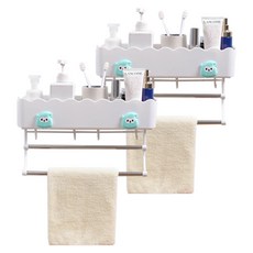 波浪籃多功能掛架, 白色, 2個