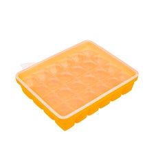SiliPot 24格矽膠製冰盒, 橘色